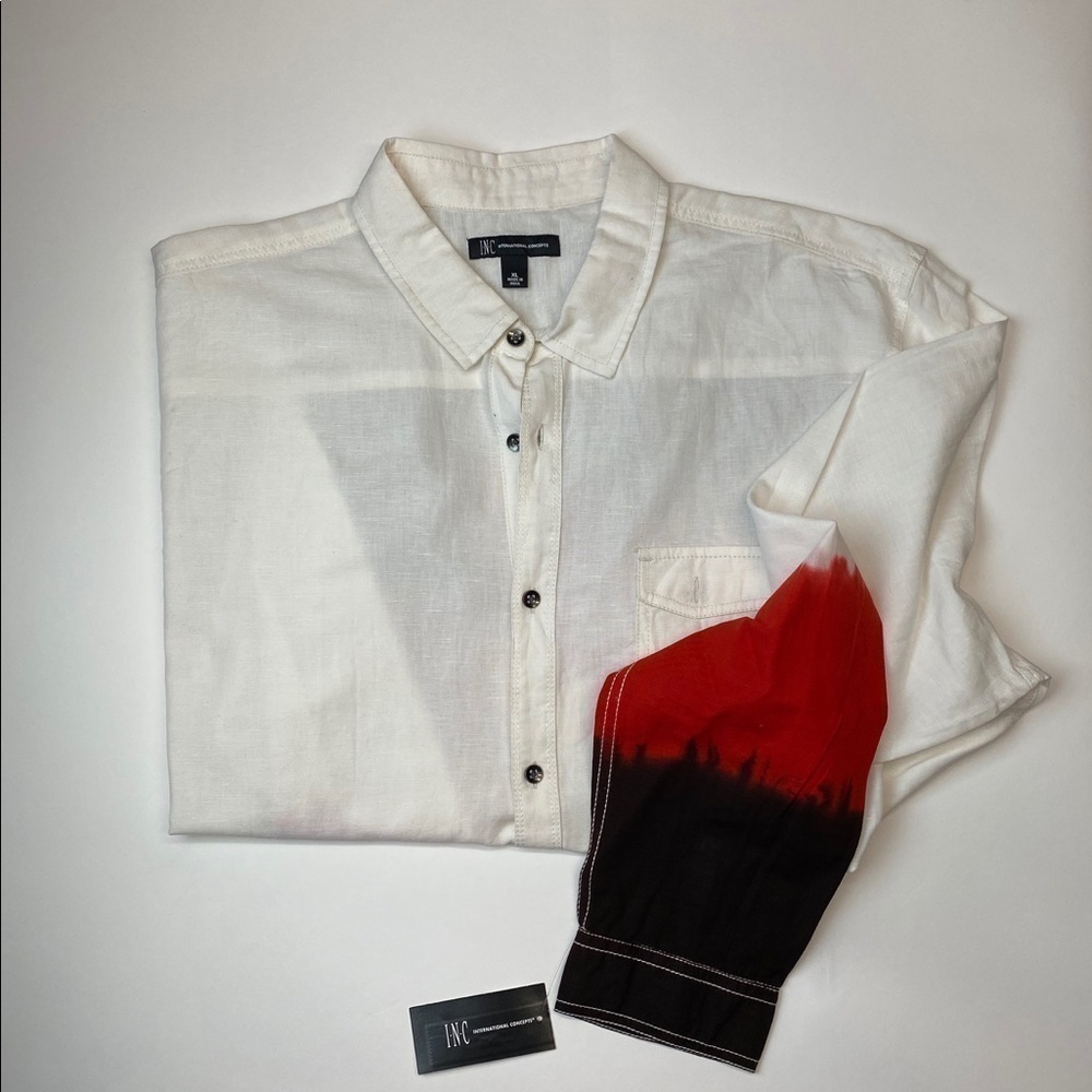 INC XL CASUAL BUTTON DOWN NWT